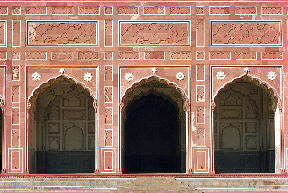 Detail, Badshahi Mosque, Lahore, Pakistan, Asia