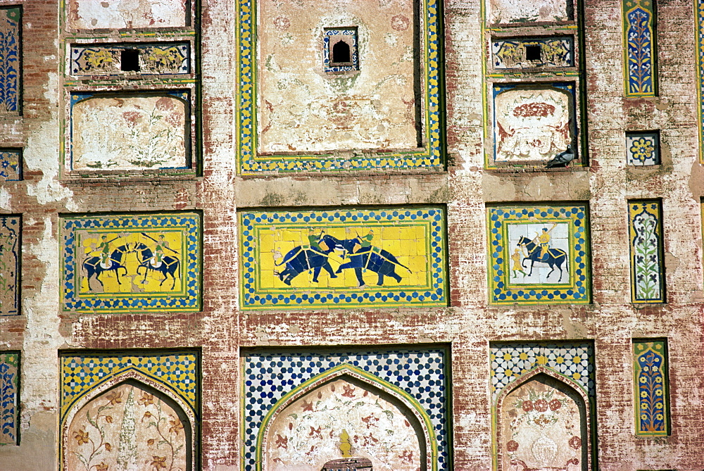 Detail, Fort, UNESCO World Heritage Site, Lahore, Pakistan, Asia