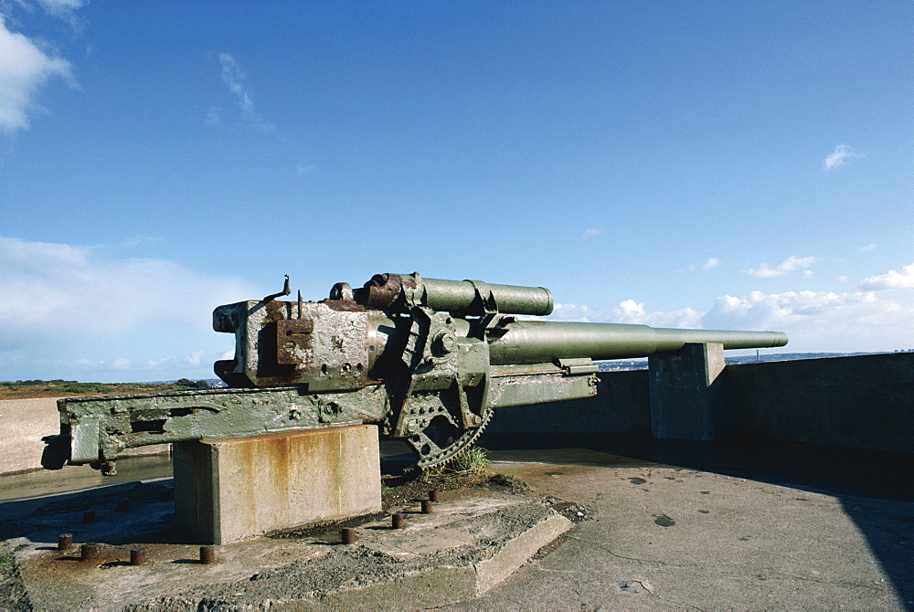 German gun, Jersey, Channel Islands, United Kingdom, Europe