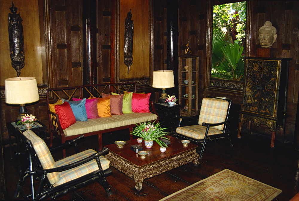 Interior, Jim Thompson's House, Bangkok, Thailand, Southeast Asia, Asia