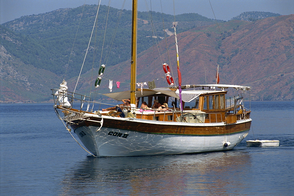 Southern Turkish coast near Fethiye, Anatolia, Turkey, Asia Minor, Eurasia