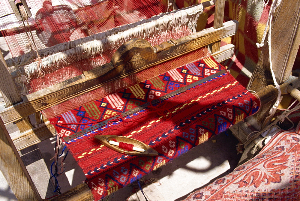 Loom in village near Lasithi Plateau, Crete, Greek Islands, Greece, Europe