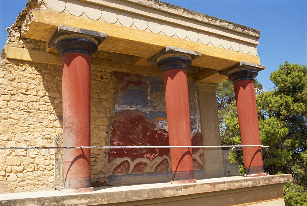 Palace of King Minos, Knossos, Crete, Greek Islands, Greece, Europe