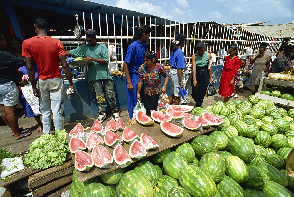 Market town of Chaguanas, Trinidad, West Indies, Caribbean, Central America