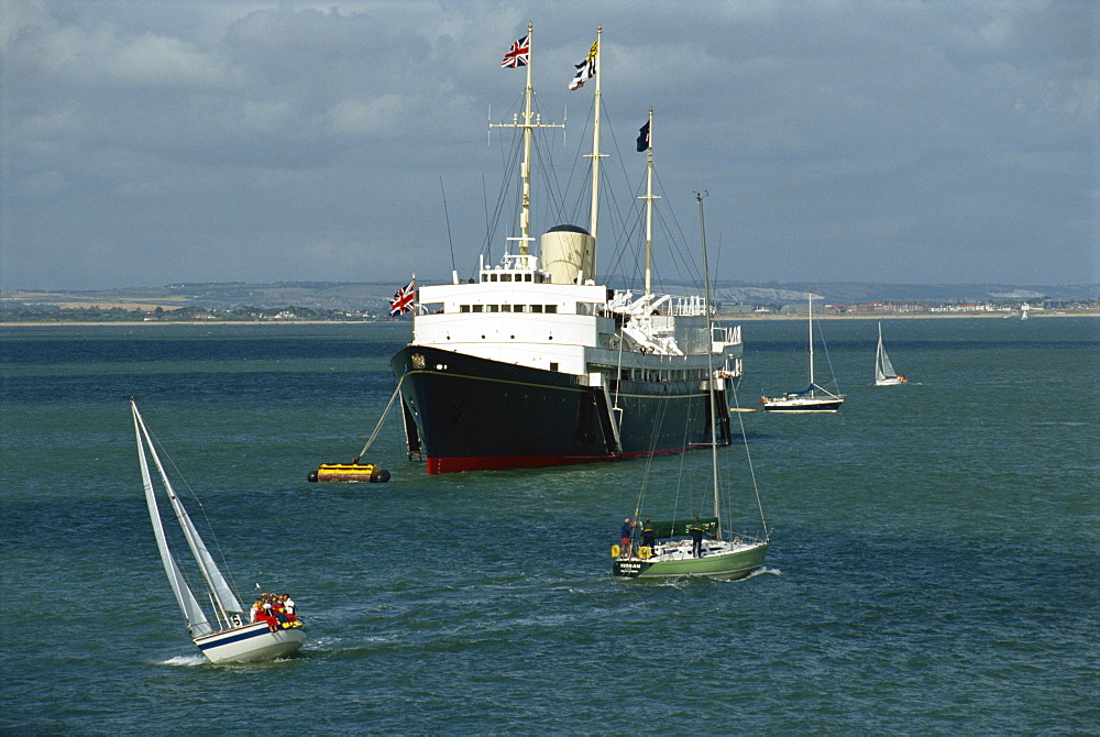 Royal Yacht Britannia at Cowes Week, Isle of Wight, England, United Kingdom, Europe