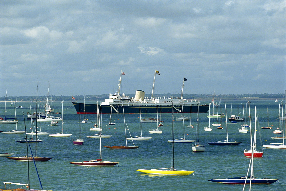 Royal Yacht Britannia at Cowes Week, Isle of Wight, England, United Kingdom, Europe