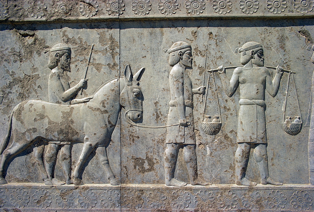 Reliefs, Persepolis, UNESCO World Heritage Site, Iran, Middle East