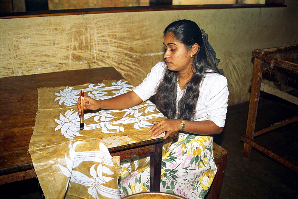 Batik making, Sri Lanka, Asia