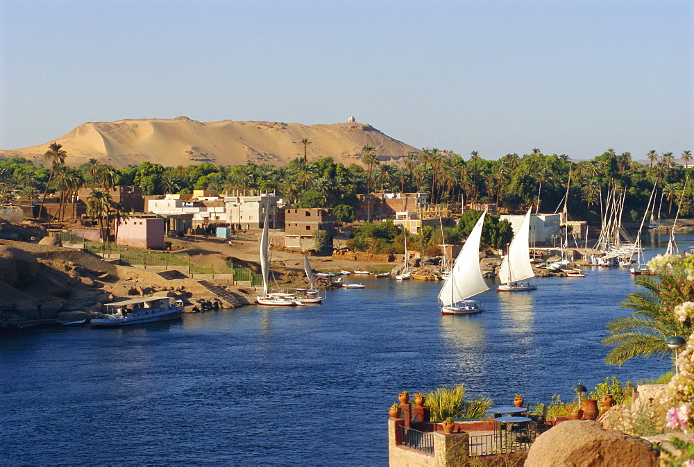 Elephantine Island and River Nile, Aswan, Egypt, North Africa