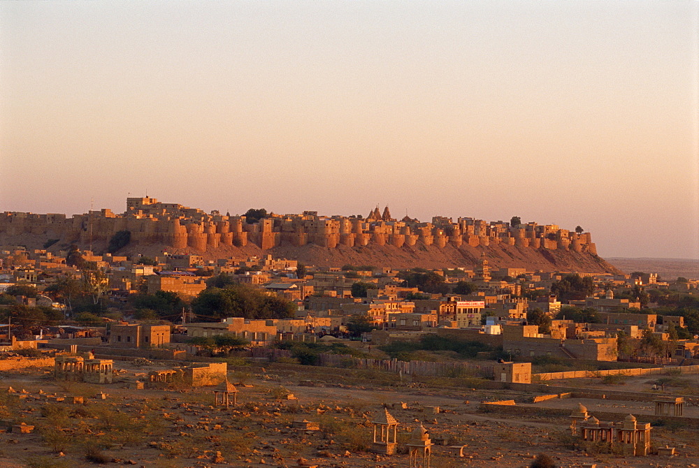 Fortified old city, Jaisalmer, Rajasthan state, India, Asia