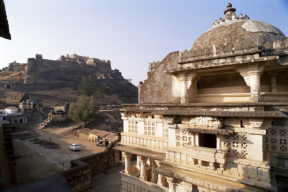 Massive fort built in 1458 by Rana Kumbha, Kumbhalgarh, Rajasthan state, India, Asia