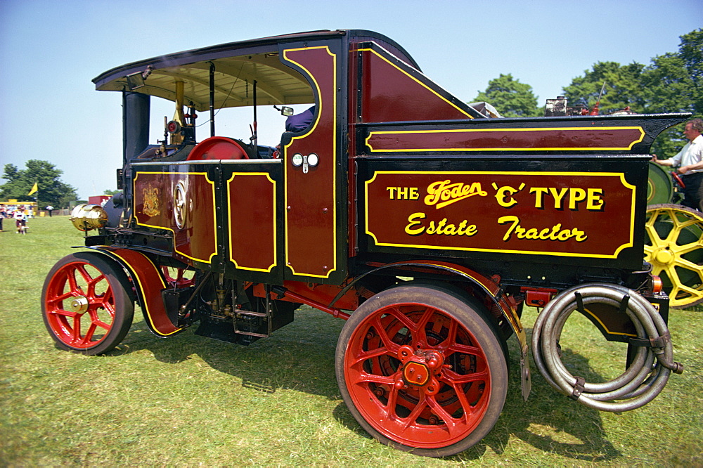 Close-up of traction engine, England, United Kingdom, Europe