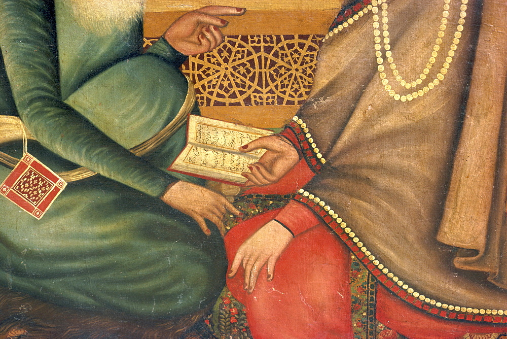 Qajar painting, Shiraz Museum, Shiraz, Iran, Middle East