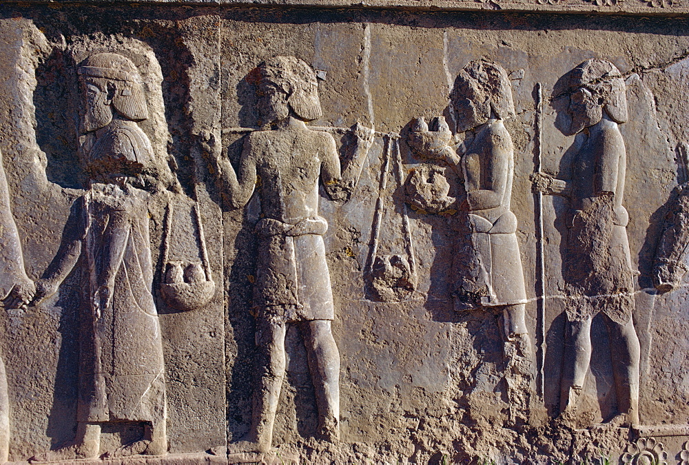 Reliefs, Persepolis, UNESCO World Heritage Site, Iran, Middle East