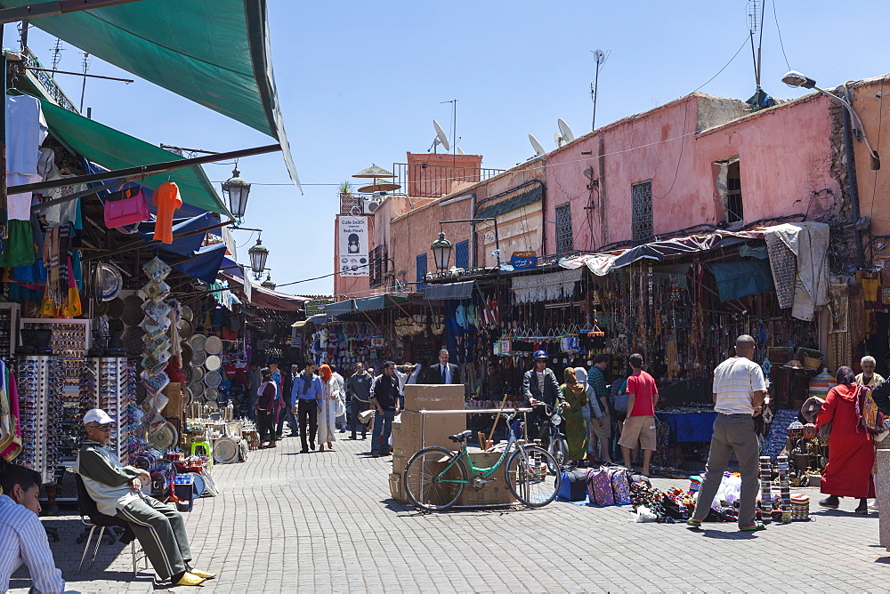 Entrance to the souks, Marrakech, Morocco, North Africa, Africa 