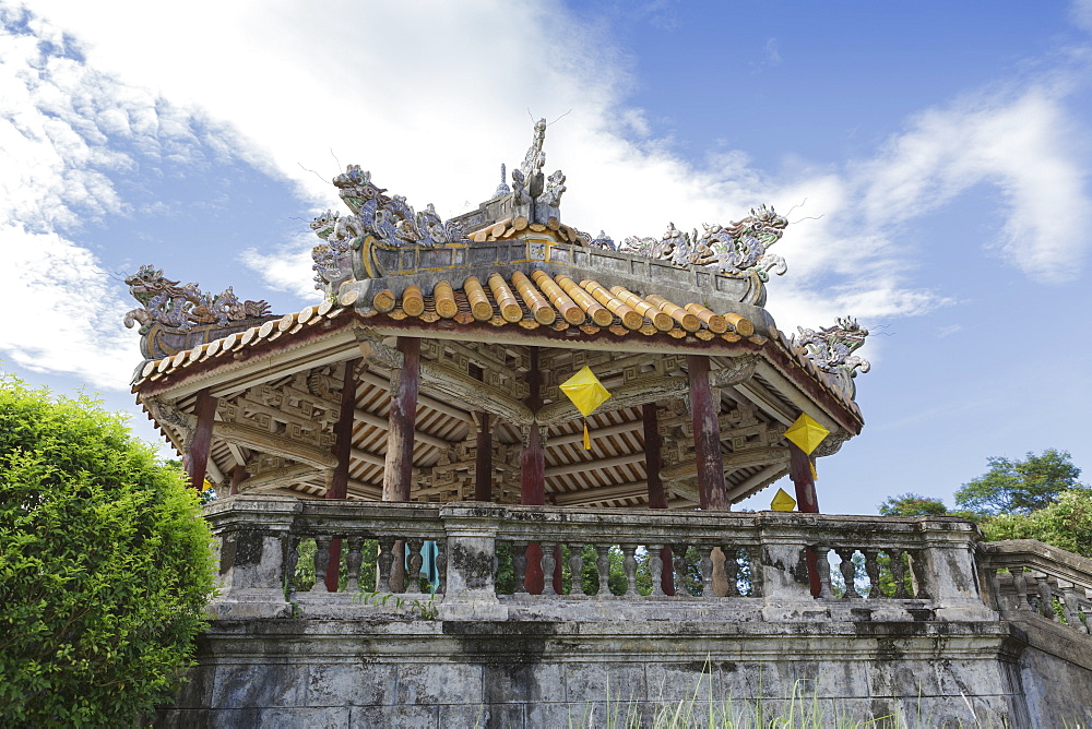 A pagoda in the grounds of the Imperial Citadel, Hue, UNESCO World Heritage Site, Vietnam, Indochina, Southeast Asia, Asia