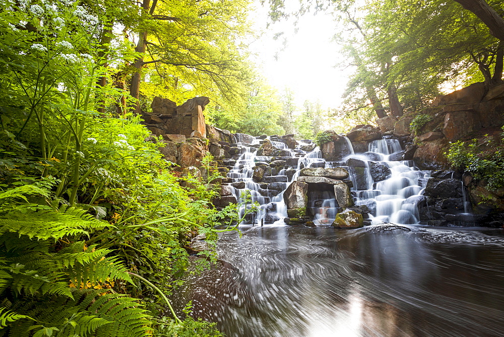 The Cascades, Virginia Water, Surrey, England, UK, Europe