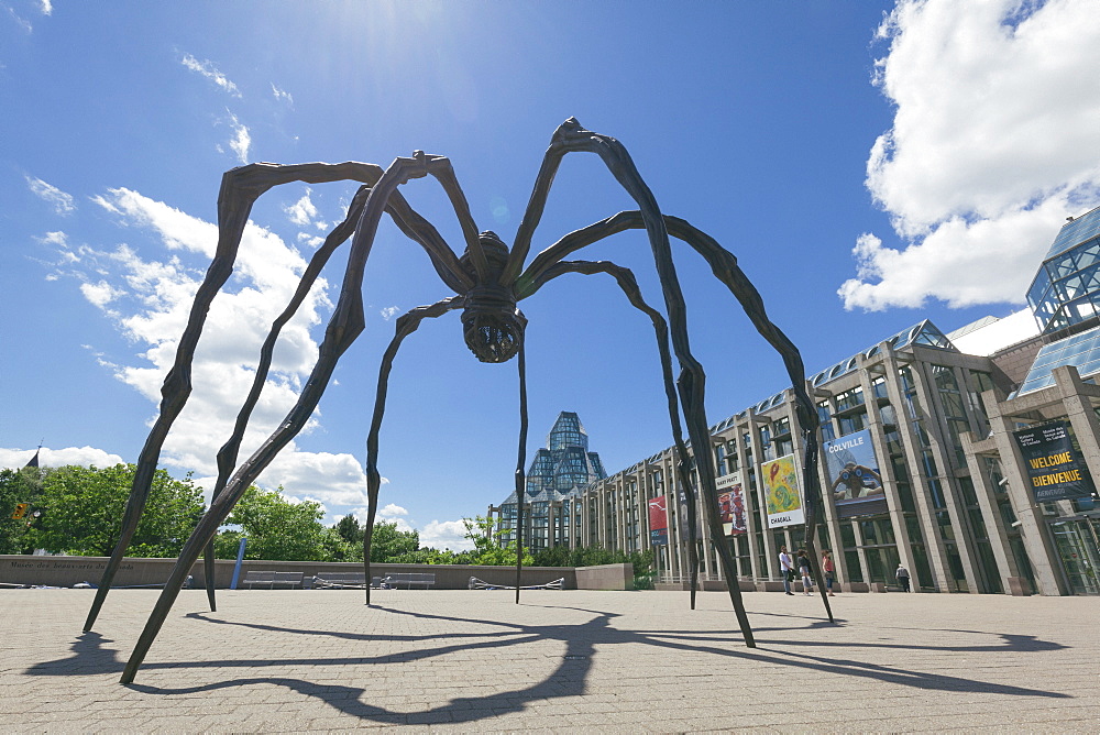 Maman, a sculpture of a spider by Louise Bourgeouis, National Gallery of Canada, Ottawa, Ontario, Canada, North America