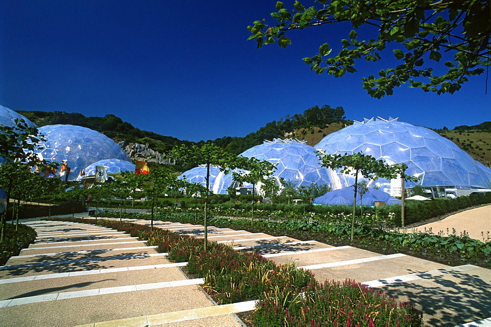 Biodomes at the Eden Project, Cornwall, UK