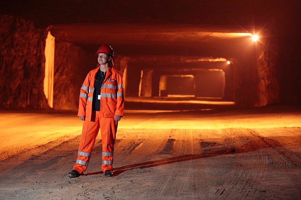 Mining grit salt is very different to the traditional image of cramped dark areas and men with pickaxes! The nature of grit salt mines mean they resemble vast caverns, up to 20 metres wide.  .