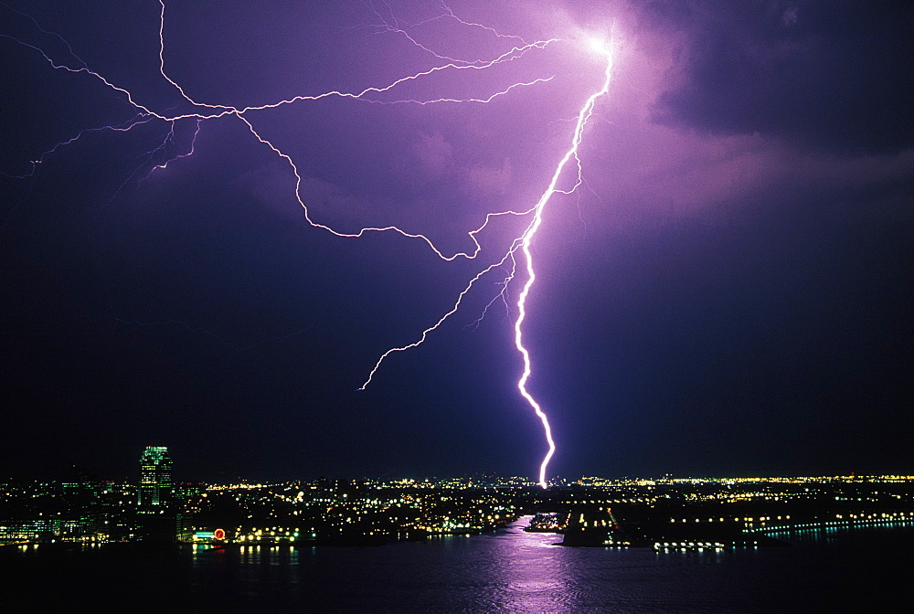 Hoboken, New Jersey, Lightning; Lightning Storm; Hoboken, New Jersey