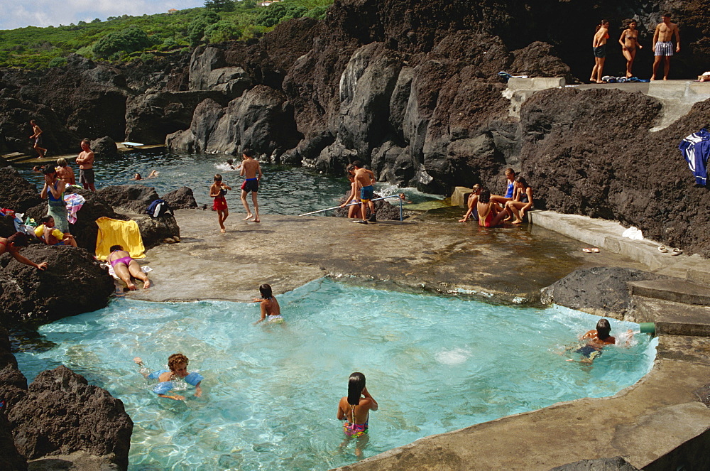 Varadouro pools, Faial, Azores, Portugal, Europe