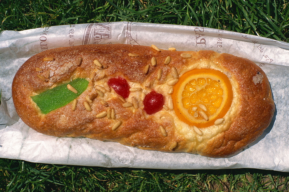 Local sweetbread, Barcelona, Catalonia, Spain, Europe