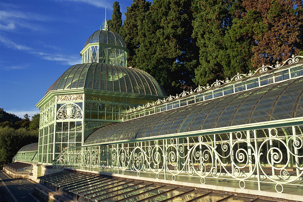 Greenhouse in Botanical Gardens, Arenzano, Liguria, Italy, Europe