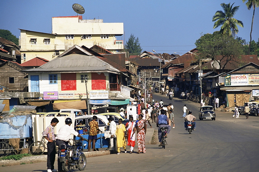 Street scene, Port Blair, Andaman Islands, Indian Ocean, India, Asia