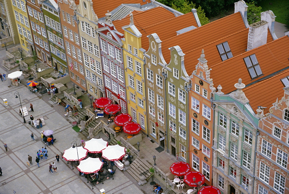 Dlugi Targ and the Green Gate, Gdansk, Pomerania, Poland, Europe