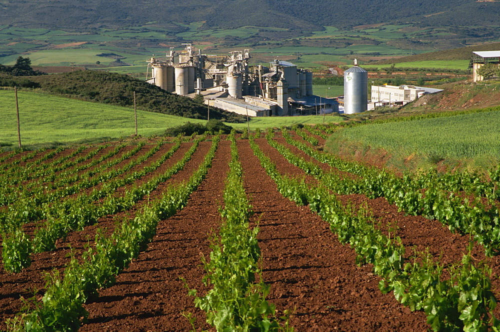 Yesos Pamplona cement works, near Puente la Reina, Navarre, Spain, Europe