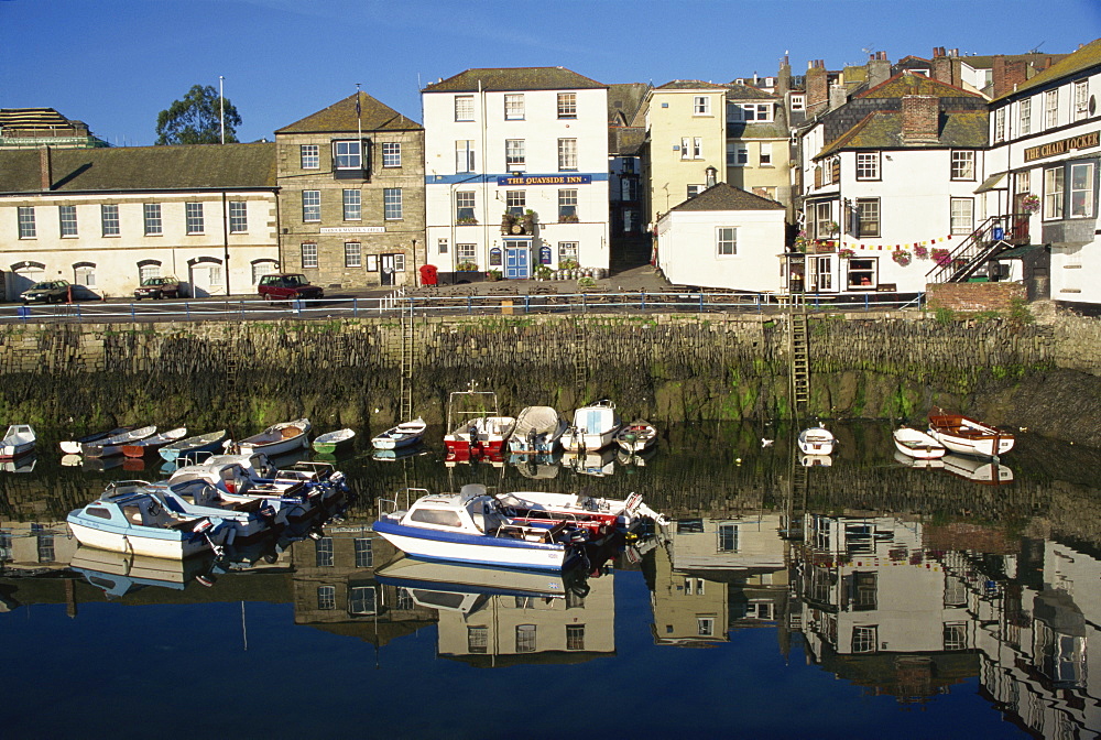 Morning reflections, Falmouth, Cornwall, England, United Kingdom, Europe