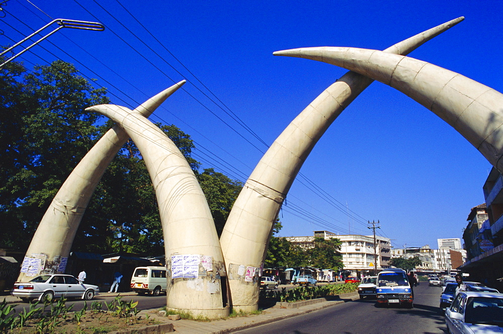 Tusk Arches, Mombasa, Kenya, Africa