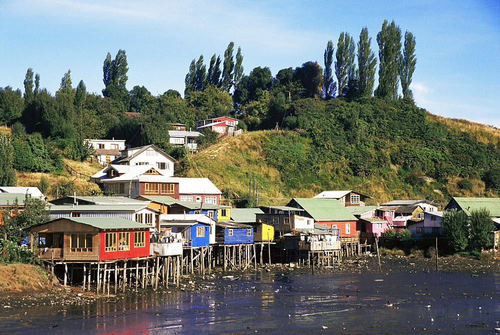 Palafitos, Castro, Chiloe Island, Chile, South Amrica