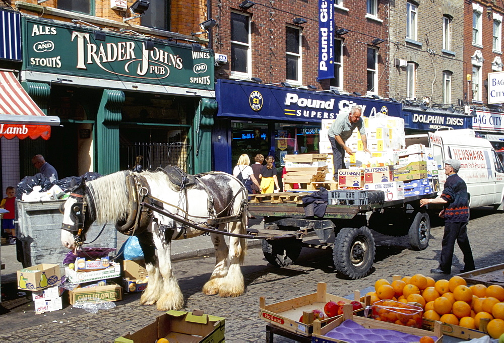 Moore Street market, Dublin, County Dublin, Eire (Ireland), Europe