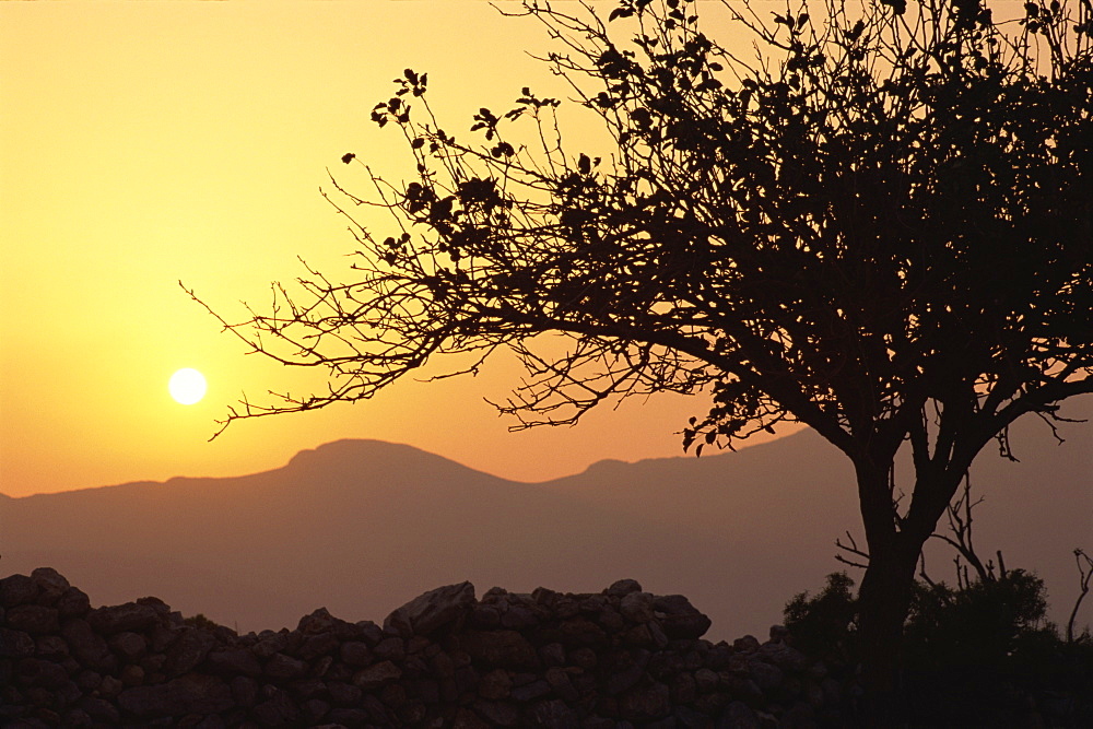 Sunset, Tilos, Dodecanese, Greek Islands, Greece, Europe