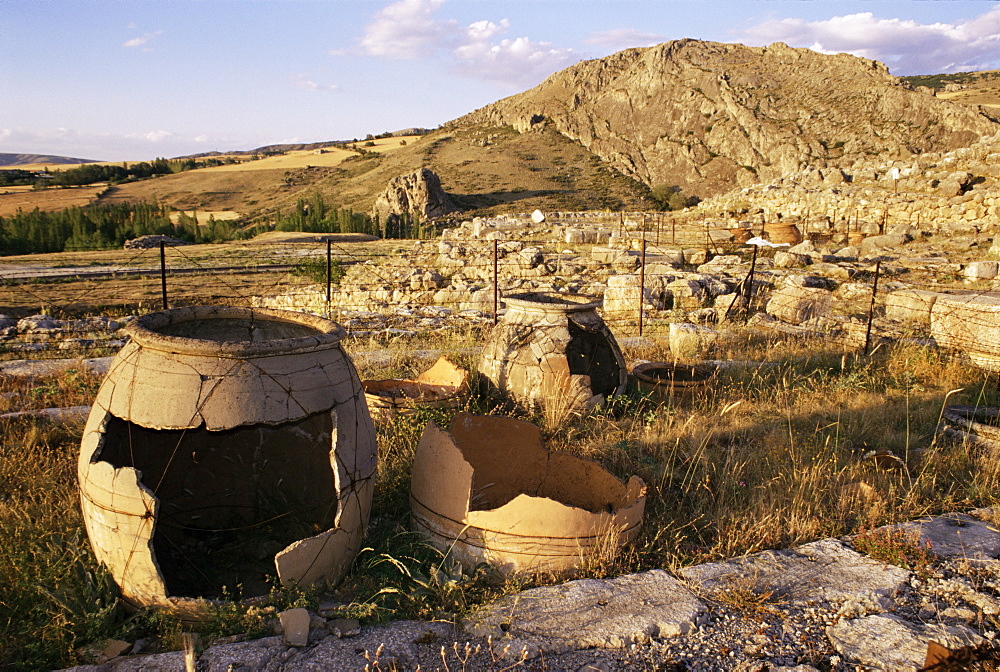 Temple of Storm God, Hittite capital, Hattusas (Hattusha), UNESCO World Heritage Site, Anatolia, Turkey, Asia Minor, Eurasia