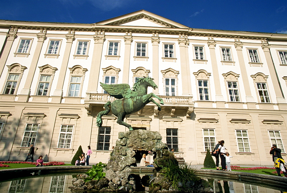 Pegasus Fountain, Schloss Mirabell, Salzburg, Austria, Europe