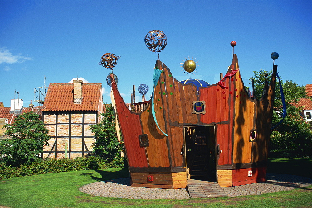 Crown, children's play centre, Odense, Funen, Denmark, Scandinavia, Europe