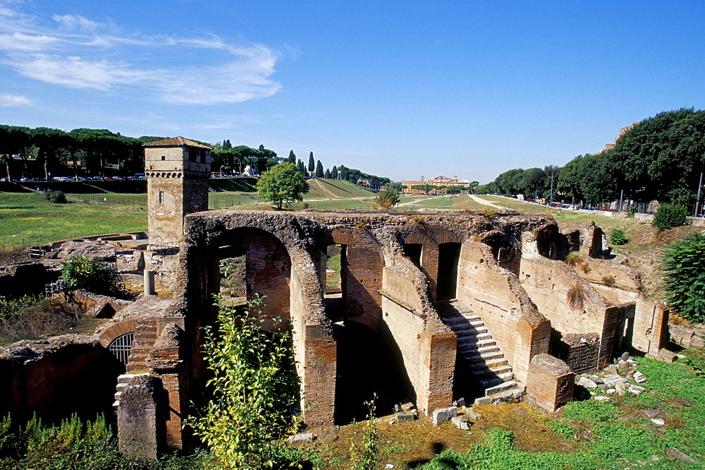 Ruins of Septizodium, Circo Massimo, Rome, Lazio, Italy, Europe