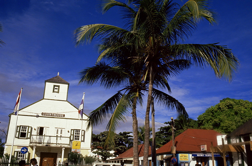 Old courthouse, Philipsburg, St. Maarten, West Indies, Caribbean, Central America