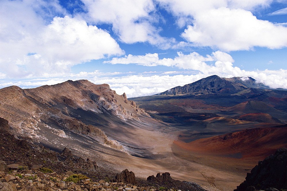 The Haleakala Crater on the island of Maui, Hawaii, United States of America, North America