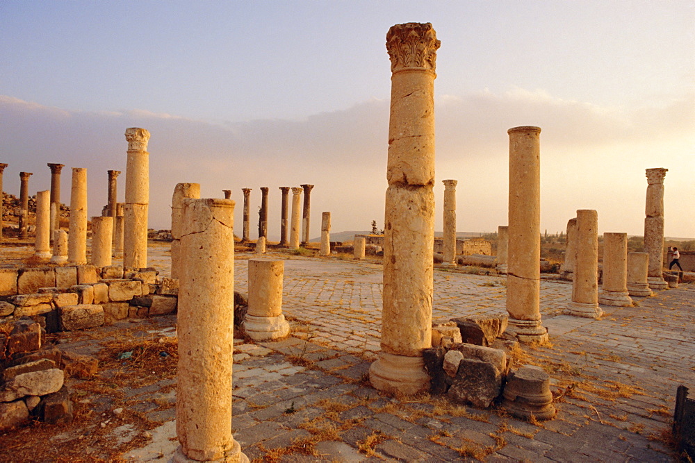 Roman ruins of Umm Qais, the biblical Decapolis city of Gadara, Jordan, Middle East