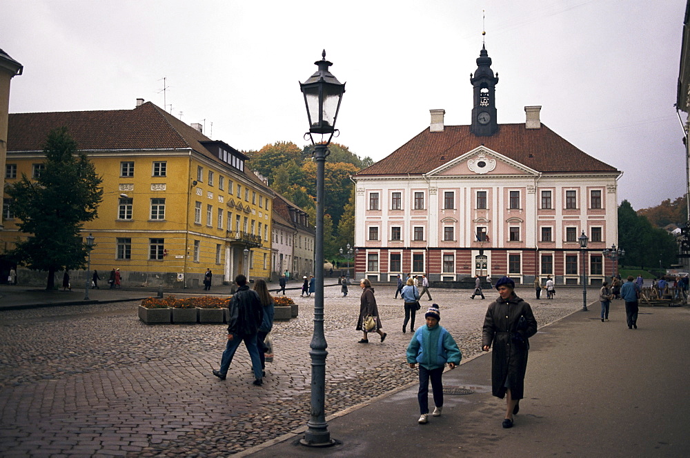 Town Hall Square, Tartu, Estonia, Baltic States, Europe