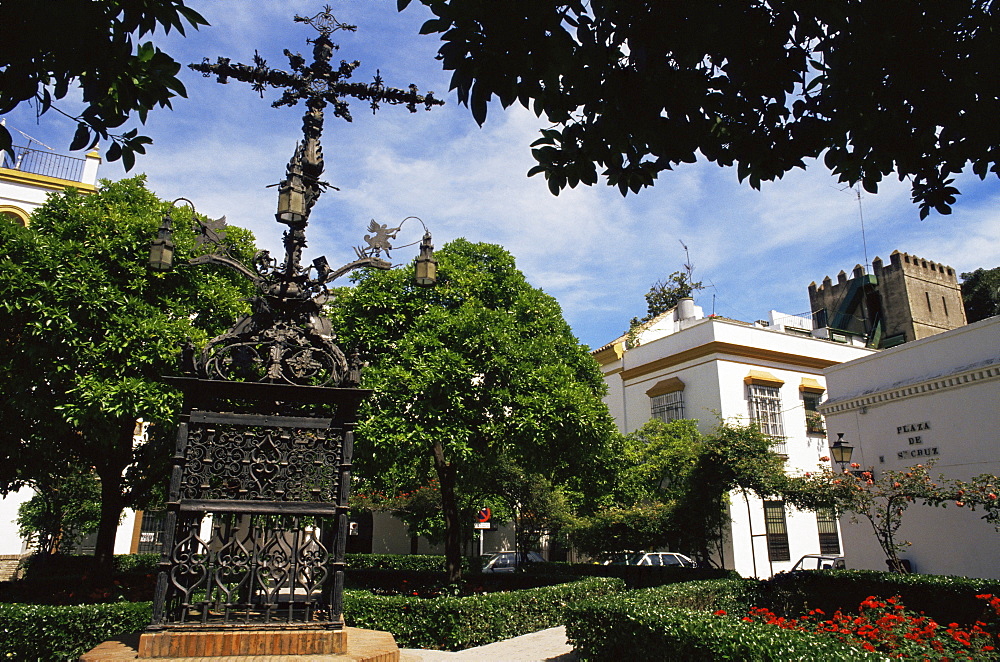 Plaza de Santa Cruz, Barrio Santa Cruz, Seville, Andalucia, Spain, Europe