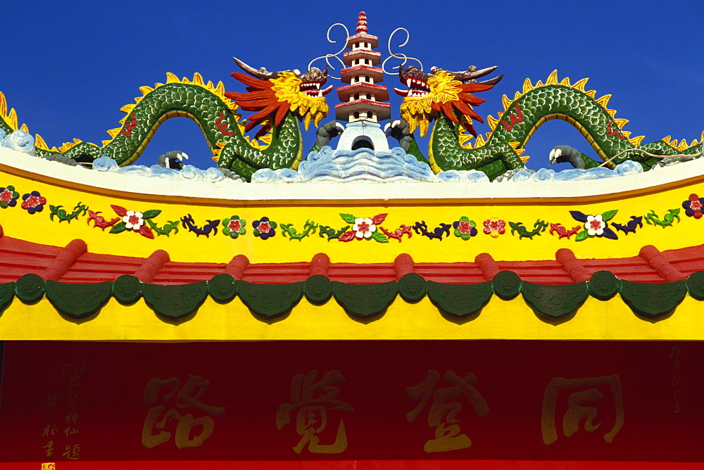 Detail, Taoist Temple, Cebu, Philippines, Southeast Asia, Asia