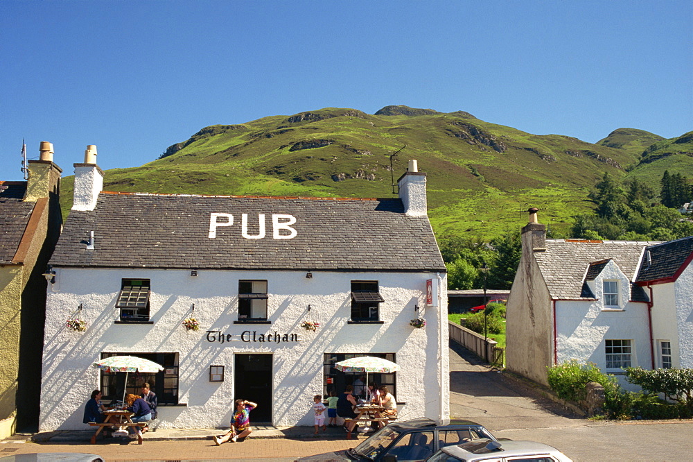 The Clachan Pub near Eilean Donan Castle, Highland region, Scotland, United Kingdom, Europe