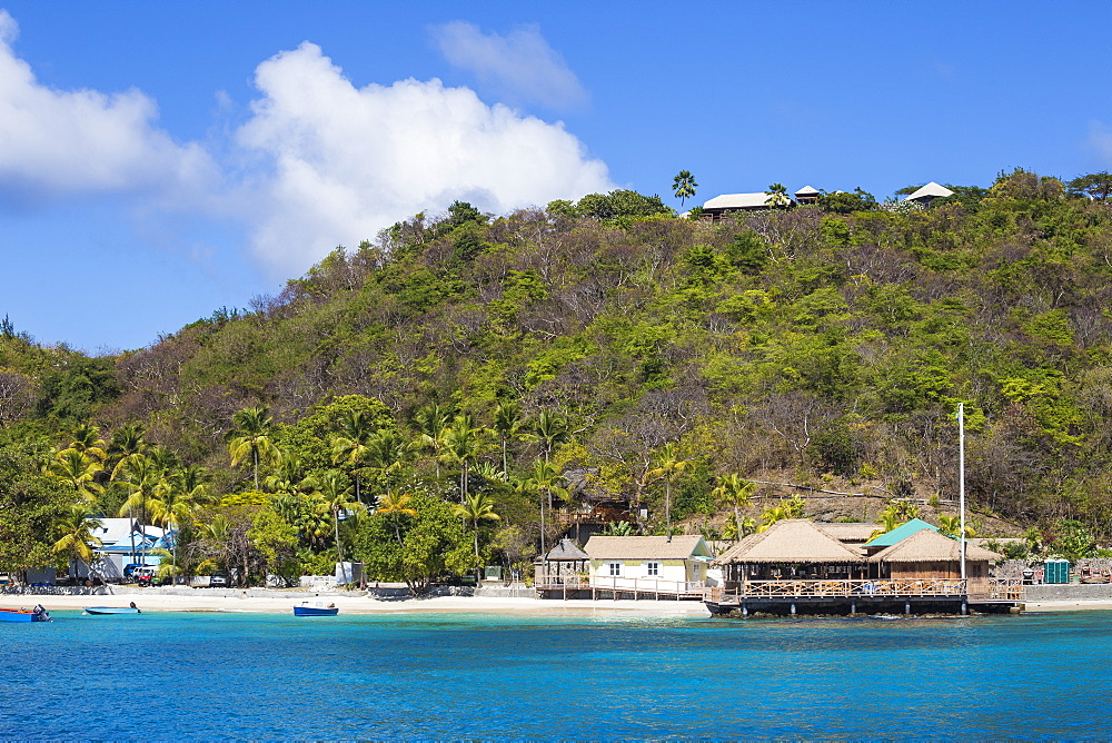 Basil's Bar, Brittania Bay, Mustique, The Grenadines, St. Vincent and The Grenadines, West Indies, Caribbean, Central America