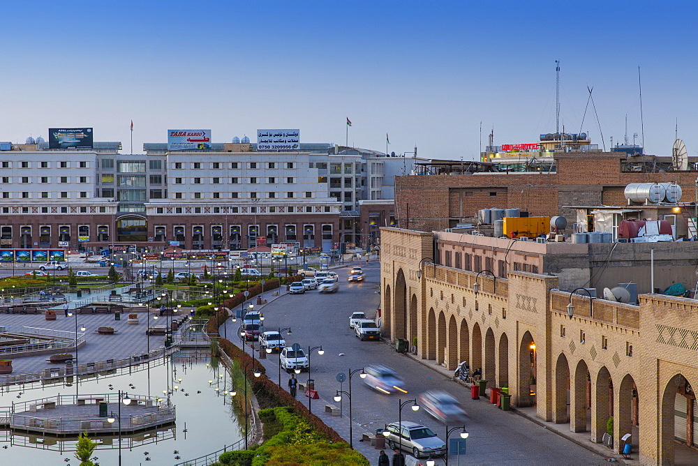 Shar Park and Qaysari Bazaars, Erbil, Kurdistan, Iraq, Middle East