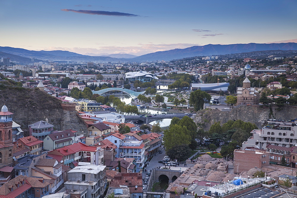 View of Tbilisi, Georgia, Caucasus, Central Asia, Asia 